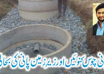 پانی چوس کنوئیں اور زیرِ زمین پانی کی بحالی