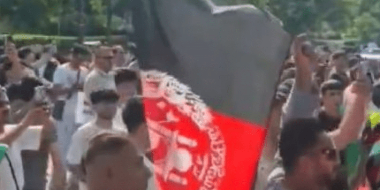جرمنی افغان شہریوں کا پاکستانی قونصل خانے پر حملہ پرچم کی بے حرمتی