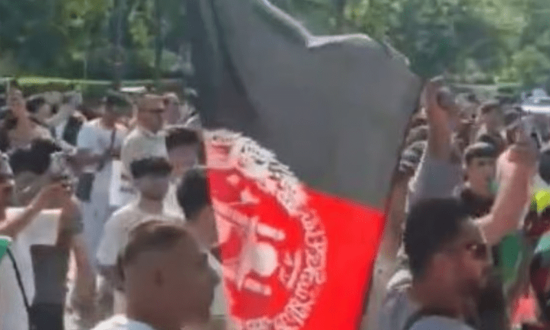 جرمنی افغان شہریوں کا پاکستانی قونصل خانے پر حملہ پرچم کی بے حرمتی