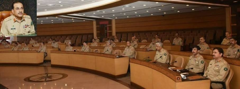 احتسابی نظام فوج کی مضبوطی کی بنیاد، کسی کو استثنیٰ نہیں: کور کمانڈرز کانفرنس