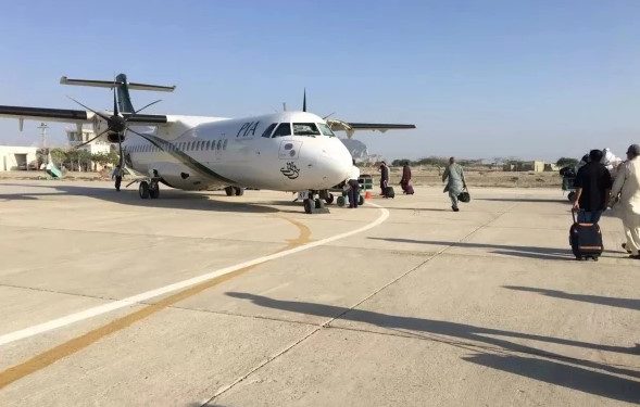 نیو گوادر انٹرنیشنل ائیرپورٹ کیلئے افتتاحی پرواز کراچی سے روانہ ہو گئی