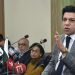 FEDERAL MINISTER FOR WATER RESOURCES, MUHAMMAD FAISAL VAWDA ADDRESSING A PRESS CONFERENCE IN ISLAMABAD ON JANUARY 02, 2019.